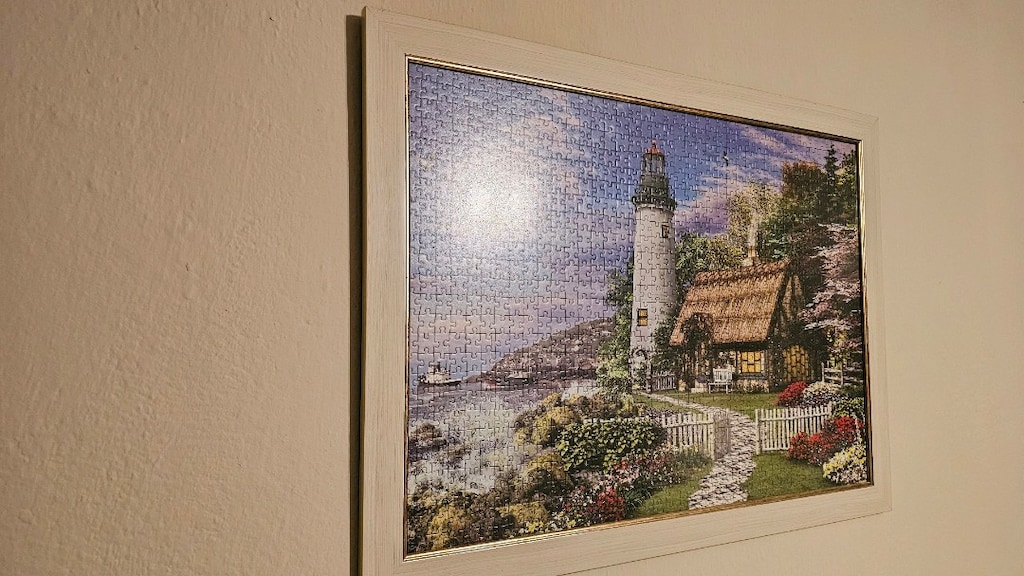 900–1000 Parça Orijinal Puzzle Tablosu – Çerçeveli | Deniz Feneri Ev - 5