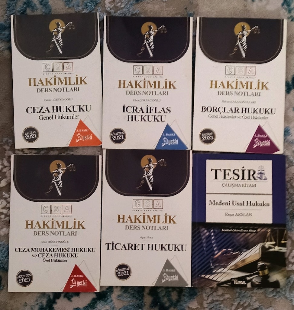 Hakimlik sınav çalışma kitapları - 3