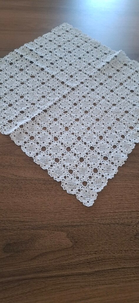 masa veya sehpa örtüsü 60x60 beyaz - 2