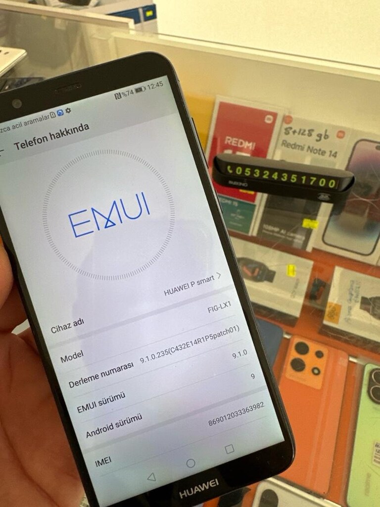 huawei p smart 32gb/3gb sorunsuz telefon tuşlu parasına - 3