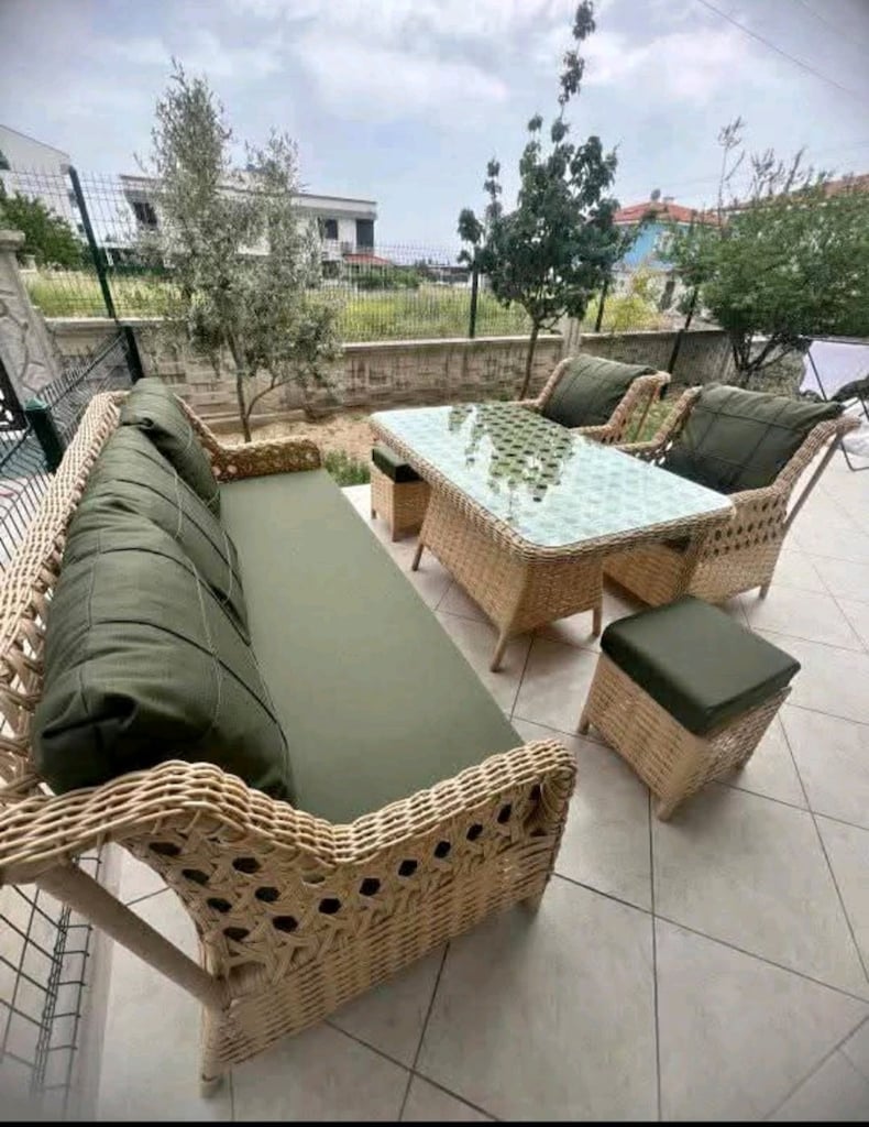 bahçe balkon mobilyasi, rattan koltuk takımı, teras mobilyası - 2