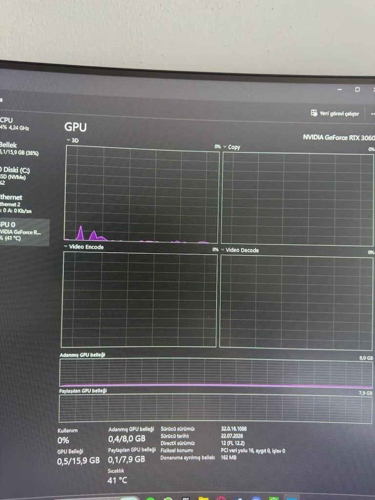 RTX 3060 + Ryzen 5 5600G Gaming PC (Temiz & Sorunsuz) - 6