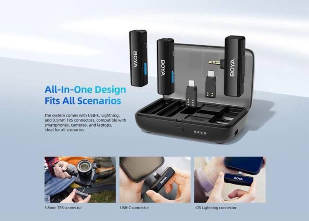 BOYA BY-BOYALINK All-in-One Çift Kanal Kablosuz Yaka Mikrofonu - 3