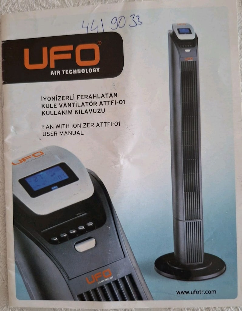 UFO İyonizerli Kule Vantilatör ATTFI-01 – Kumandalı - 4