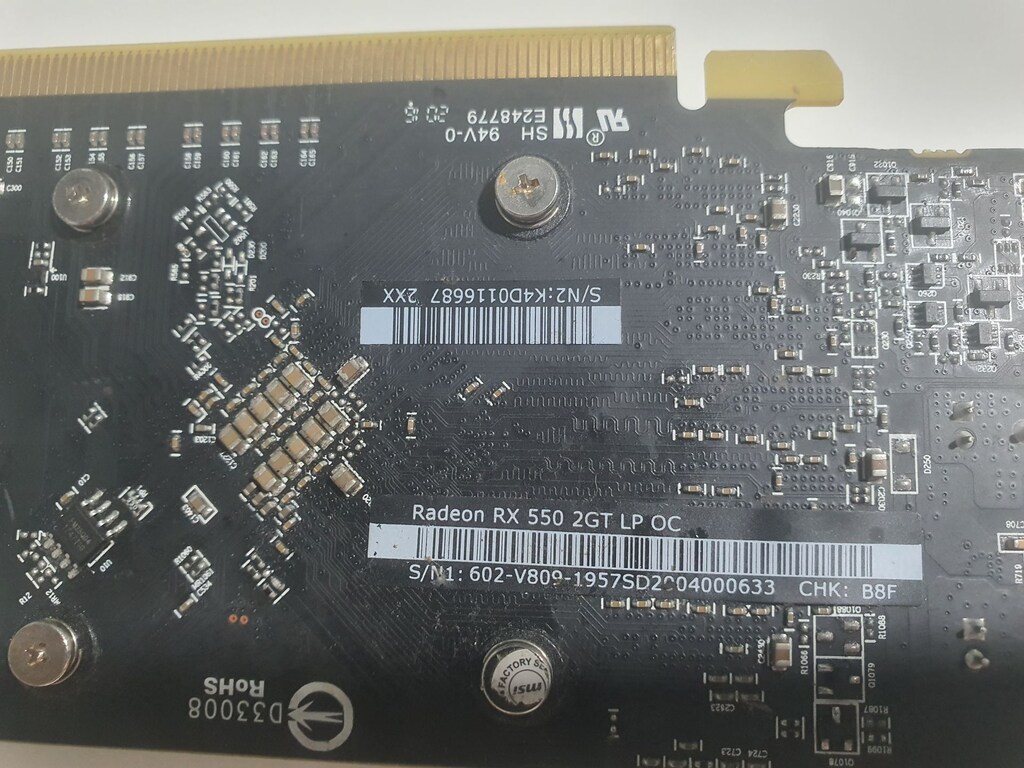 MSİ GDDR5 RX 550 2GT LP OC EKRAN KARTI - 2