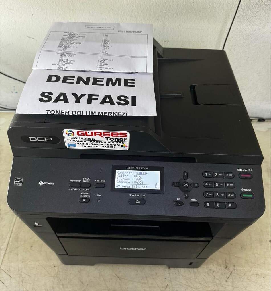 Yazıcı Brother 8110DN Fotokopi Tarayıcı Çift Taraflı Ekonomik Bakımlı - 6