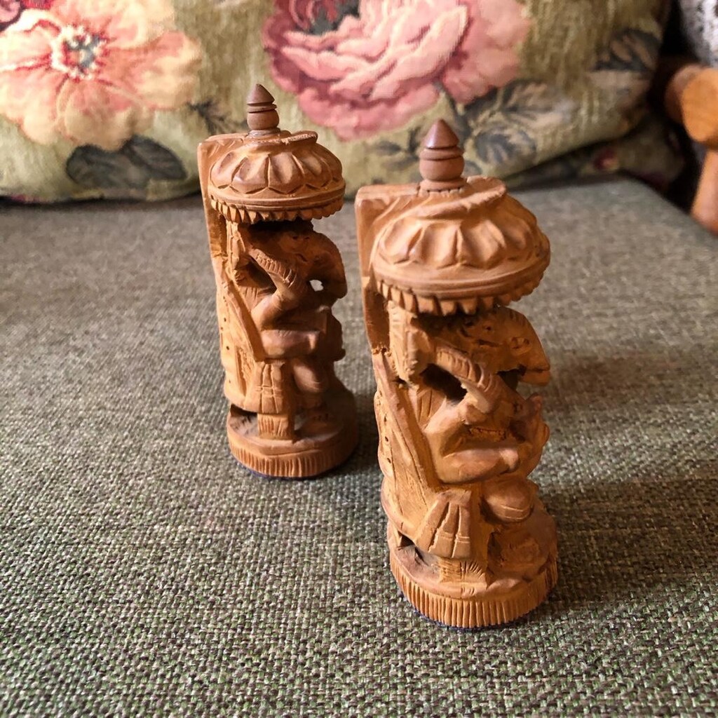 Sandal Ağacı El Oyması Ahşap Biblo - 4