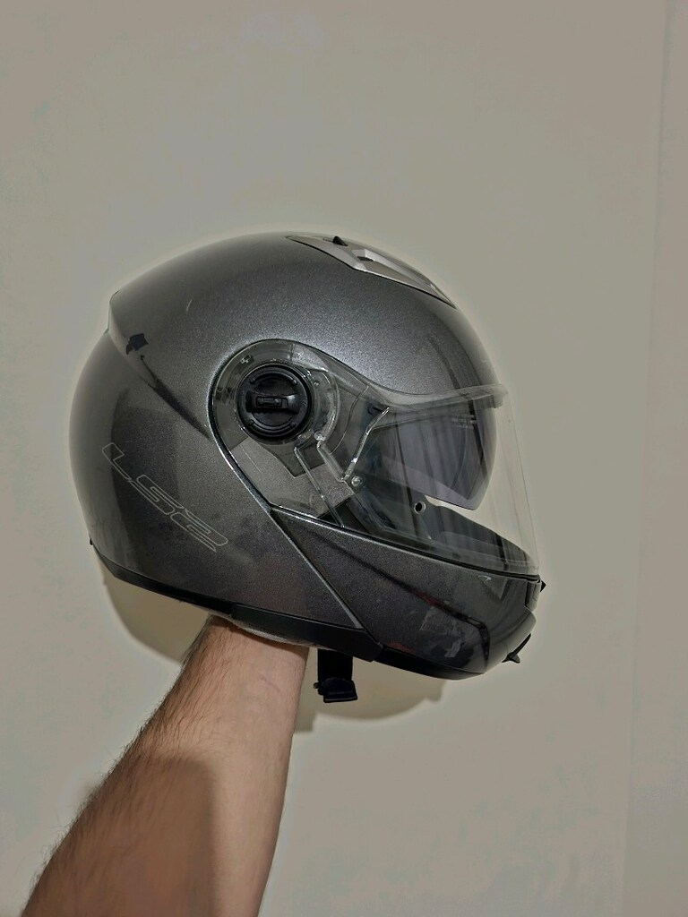 Ls2 Guroni Çene Açılır Motorcu Kaskı Güneş Vizörlü XL Beden - 4