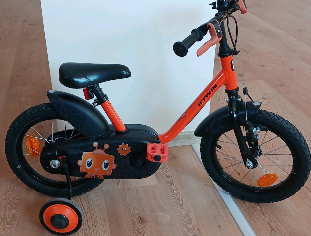 Btwin çocuk bisikleti 14 jant Decathlon YENİ GİBİ Ön Sepetli - 19