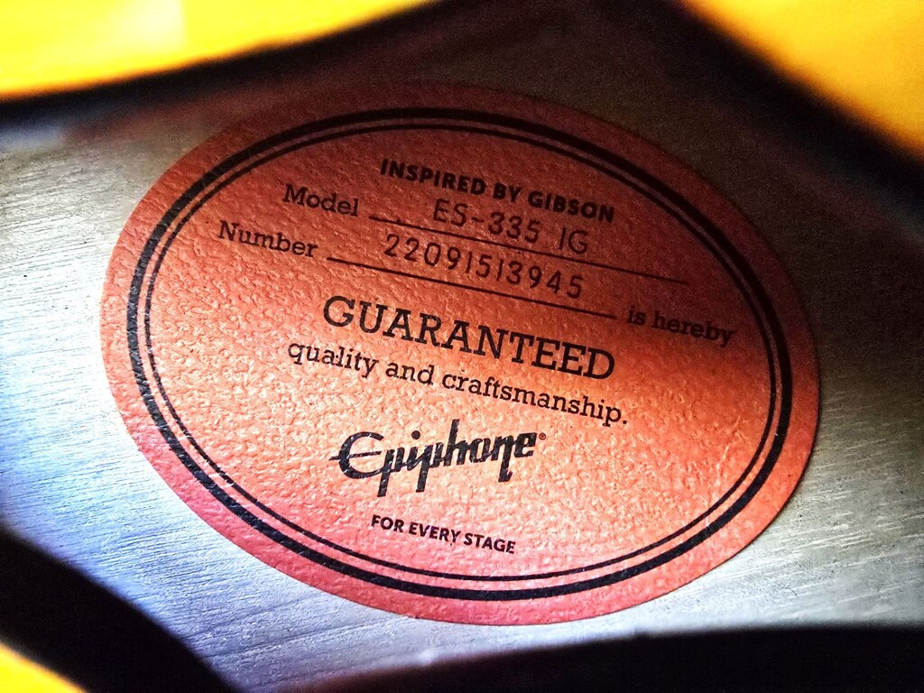 EPIPHONE ES-335 SEMI HOLLOW BODY VINTAGE SUNBURST ELEKTRO GİTAR - 10