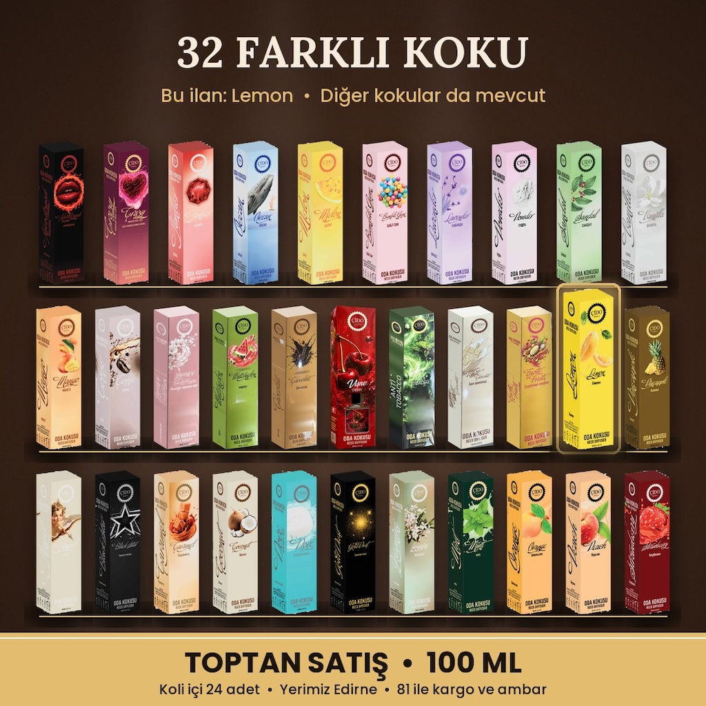 ÇİDO MİRİS LİMON ODA KOKUSU 100ML TOPTANCIDAN - 3