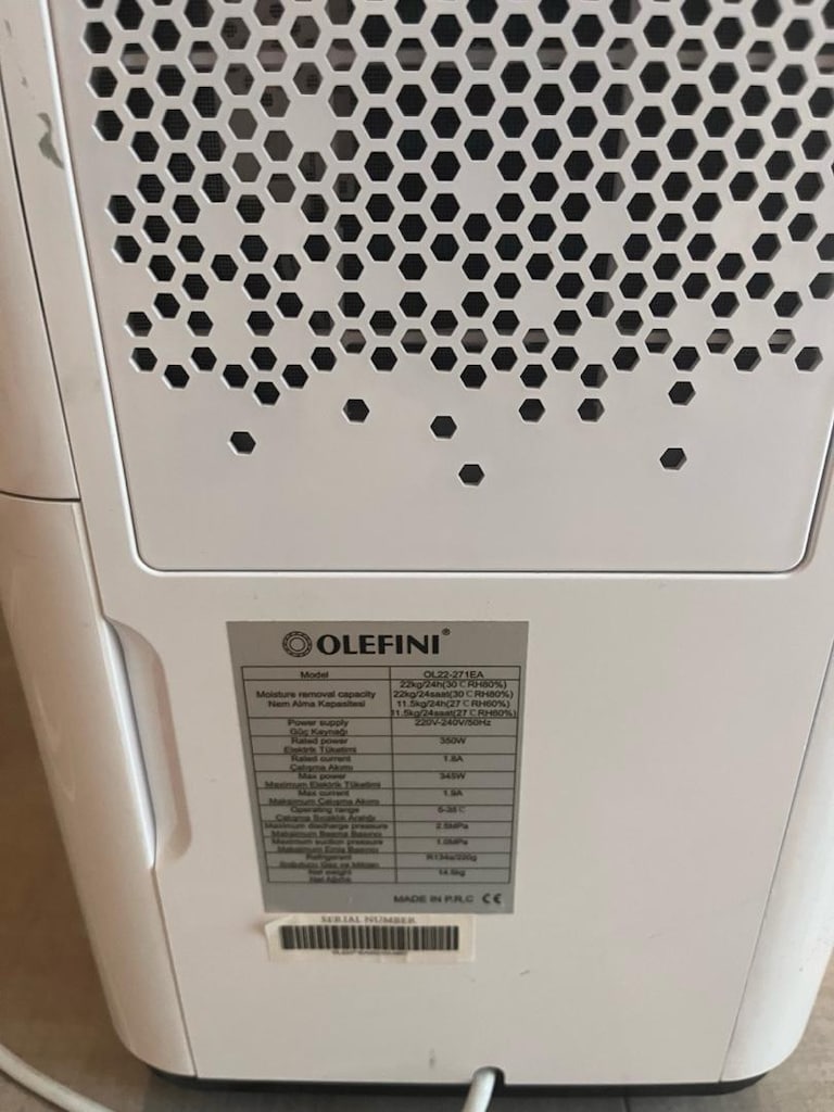 OLEFINI Nem Alma Cihazı - 22 Litre - 6
