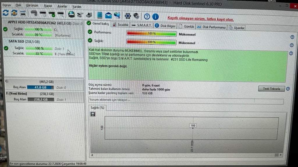 Hi-Level 256G 256 GB 550-530 MB/s M2SATA SSD SIFIR - 2