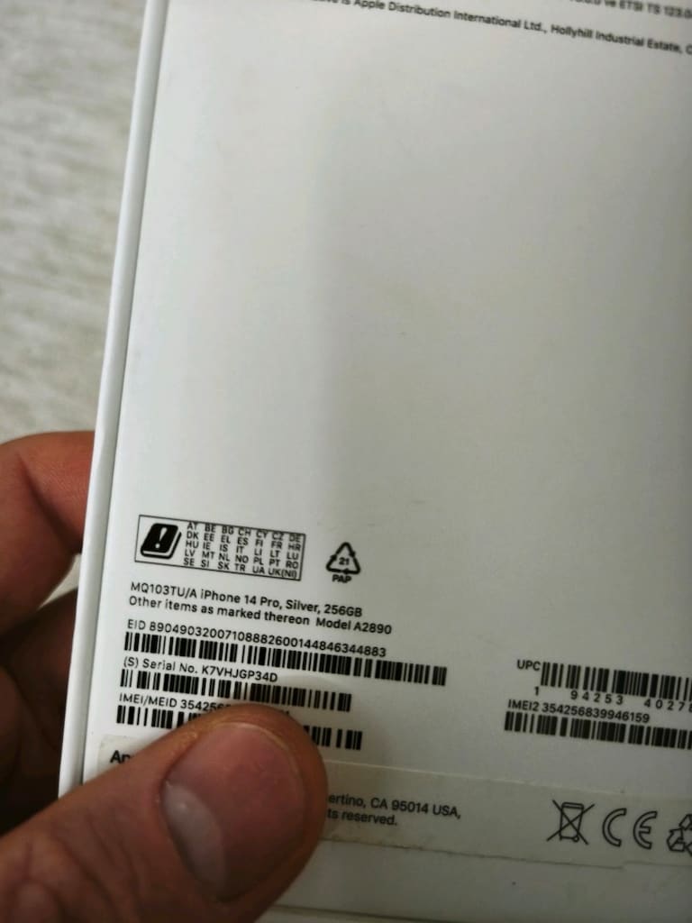 iPhone 14 pro 256 gb silver boş kutu - 4