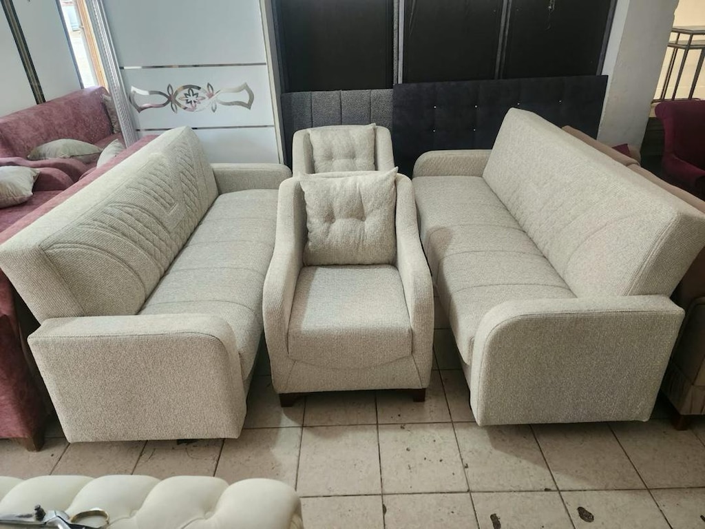 Bej Renk Koltuk Takımı - 2