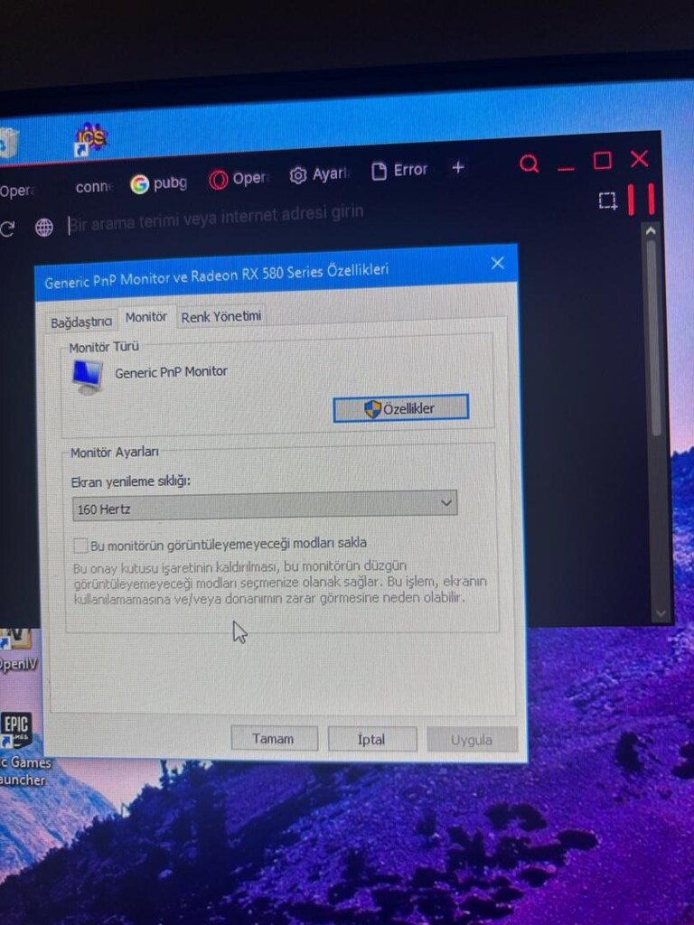 RX 580 Oyuncu Bilgisayarı + 165Hz Monitör Set" - 8