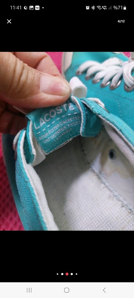 Lacoste spor ayakkabı. Converse tipi ayakkabı. 39 numara. - 4