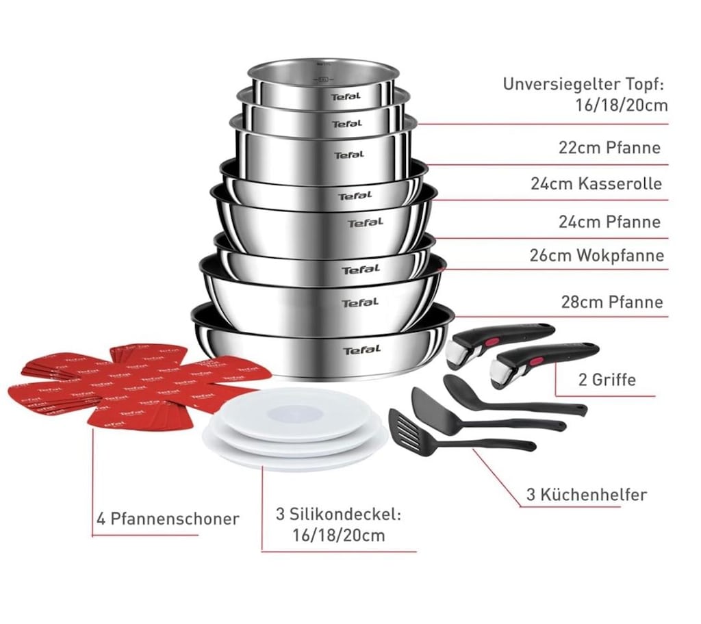 Tefal tencere tava set 22 parça - 3