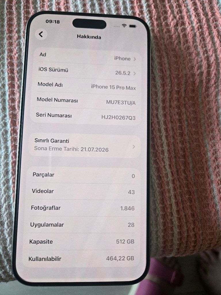 sıfır ayarında çok az kullanılmış iPhone 15 Pro Max - 2