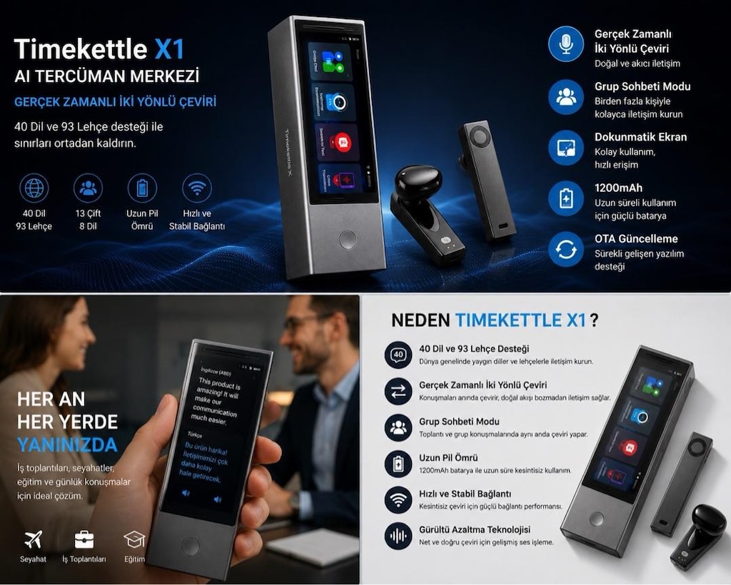 TİMEKETTLE X1 AI - ÇEVİRİ CİHAZI - 3