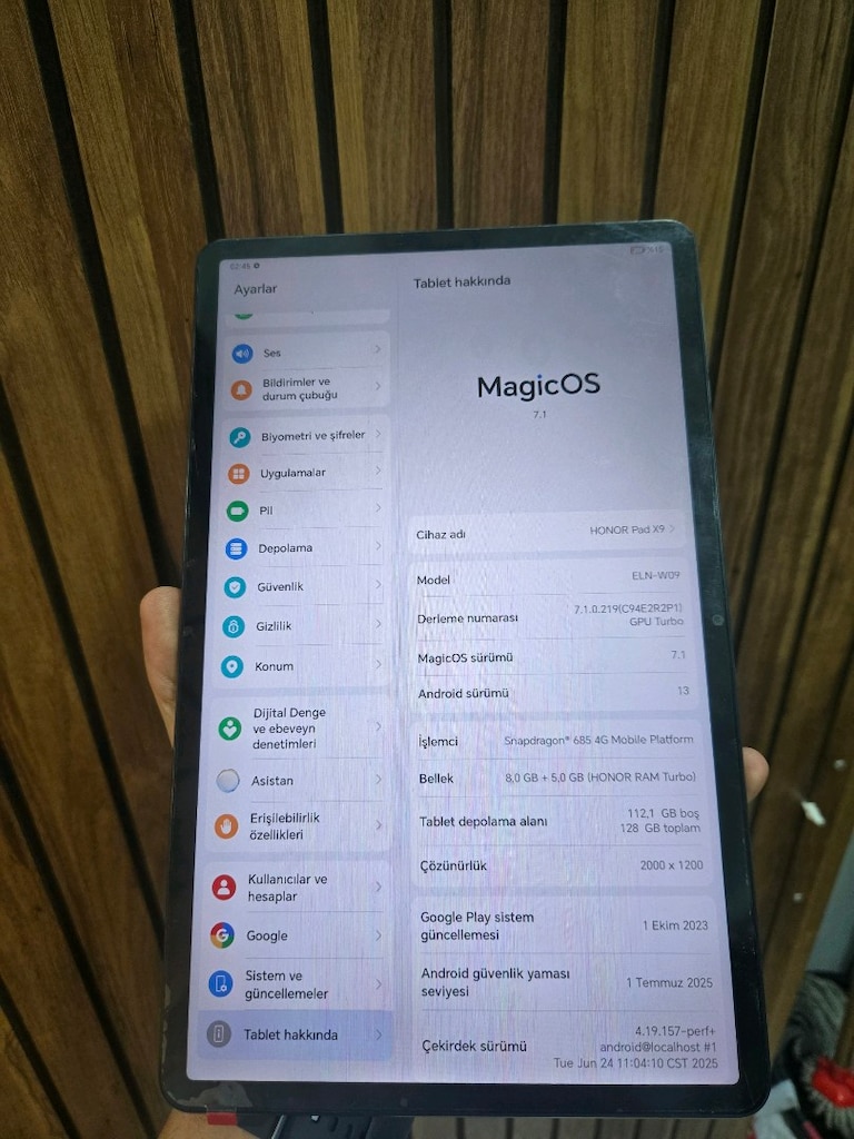 (3 AY GARANTİLİ) HONOR PAD X9 128 GB SIFIRDAN FARKSIZ TABLET - 2