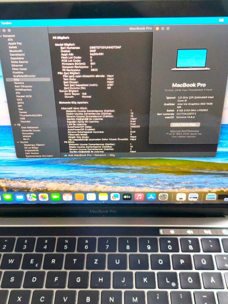 Tertemiz Macbook Pro 2016 Touchbar 256 GB - 7