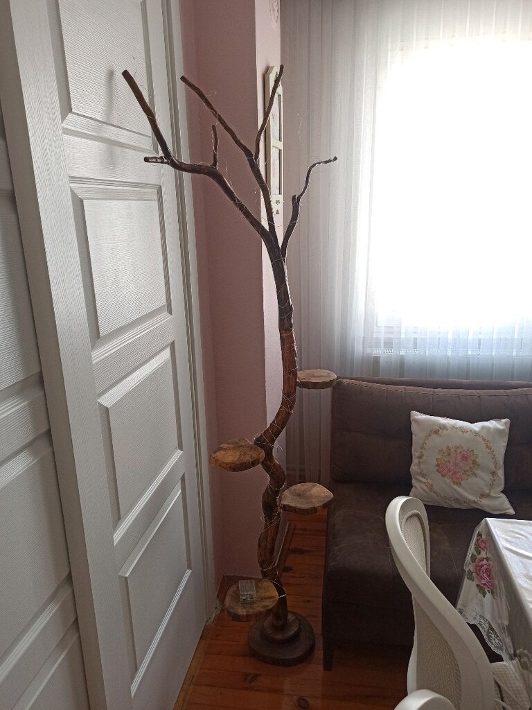 dekoratif ağaç dalı saksılık - 7