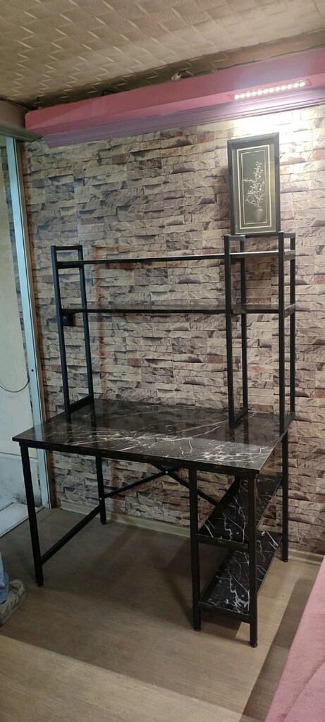 çalışma masası ve kitaplık - 2