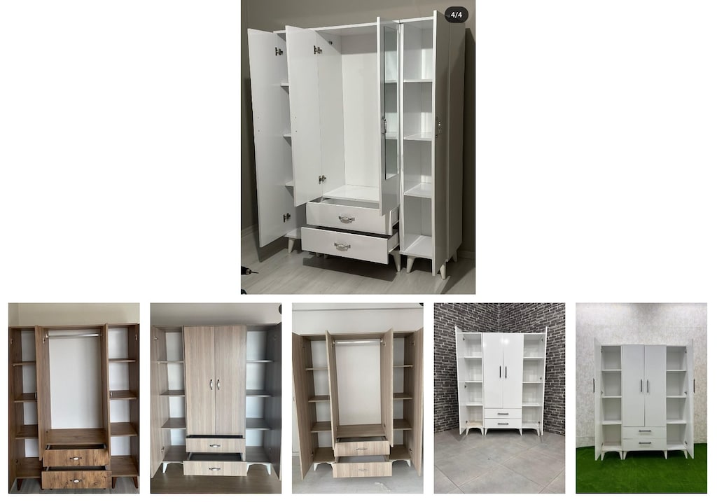 4 kapaklı elbise dolabı dgojbxwlwq - 6