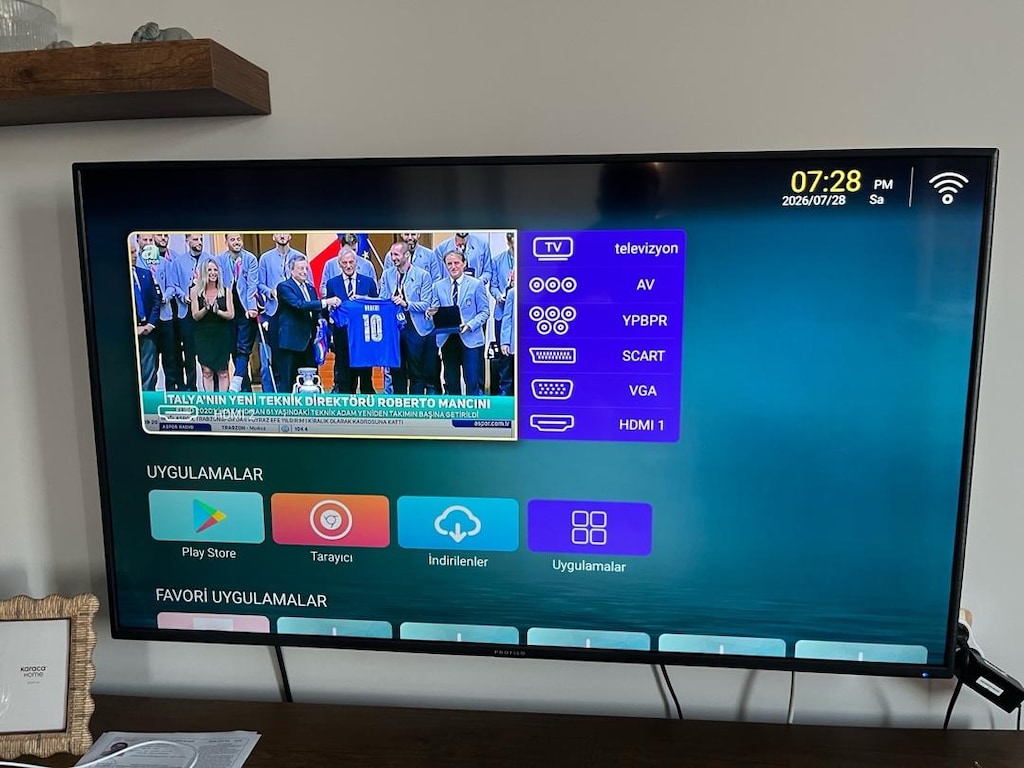 PROFİLO 120 EKRAN TV XİAOMİ 4k tv box ile beraber - 2