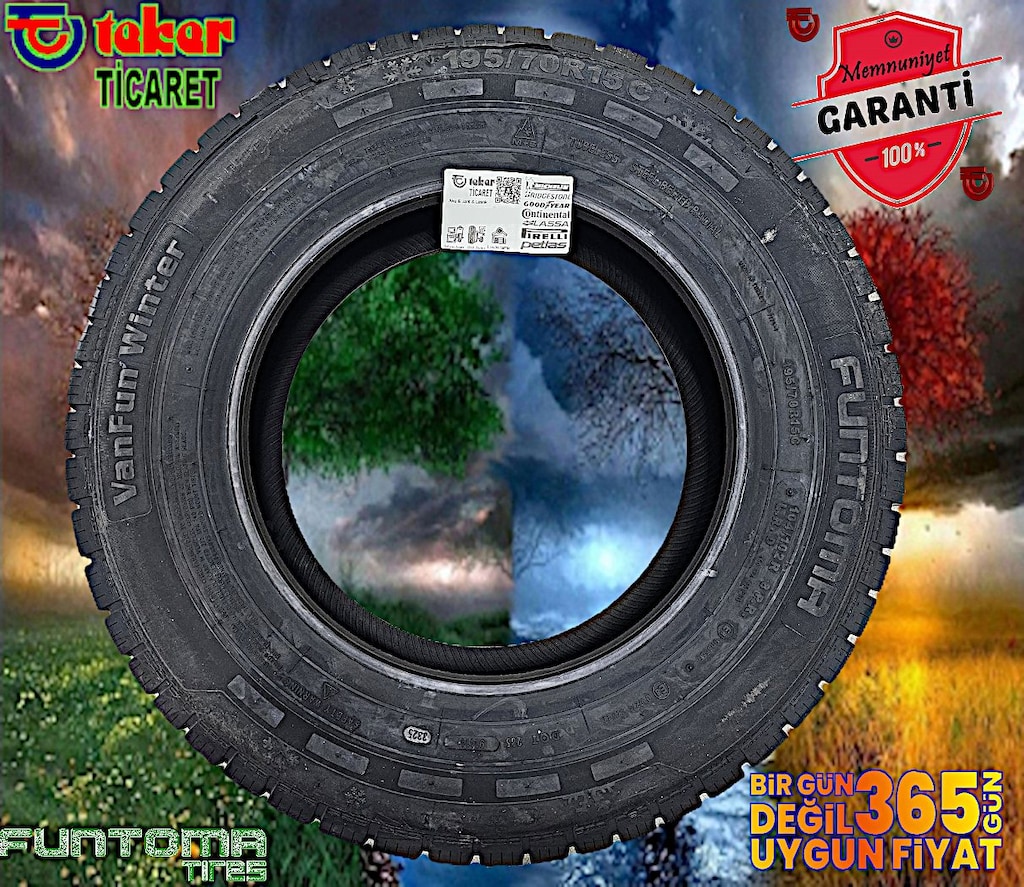 195 70 15 Funtoma Vanfun#kış & kar lastiği#4mevsim# Teker Ticaret - 2