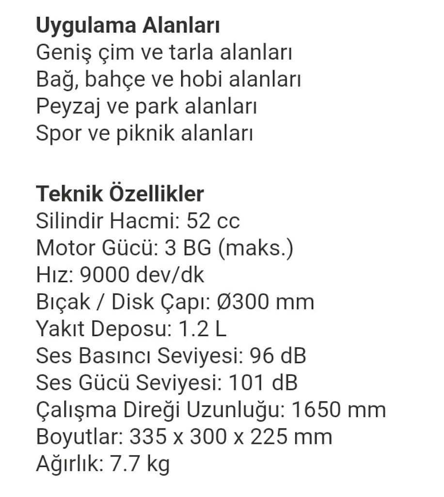 benzinli çim biçme + şaftı (kiwi) - 4