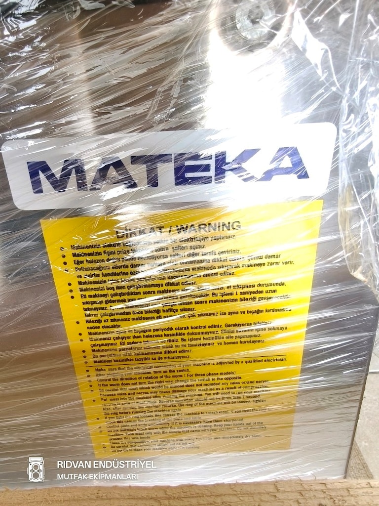kıyma makinesi 22'lik kıyma makinası mateka krom kıyma makinesi - 5