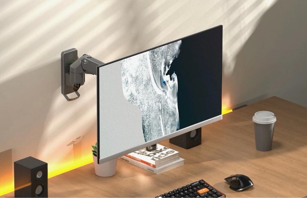 Nb F150 17"-35" Duvara Montaj Amortisörlü Monitör Standı - 8