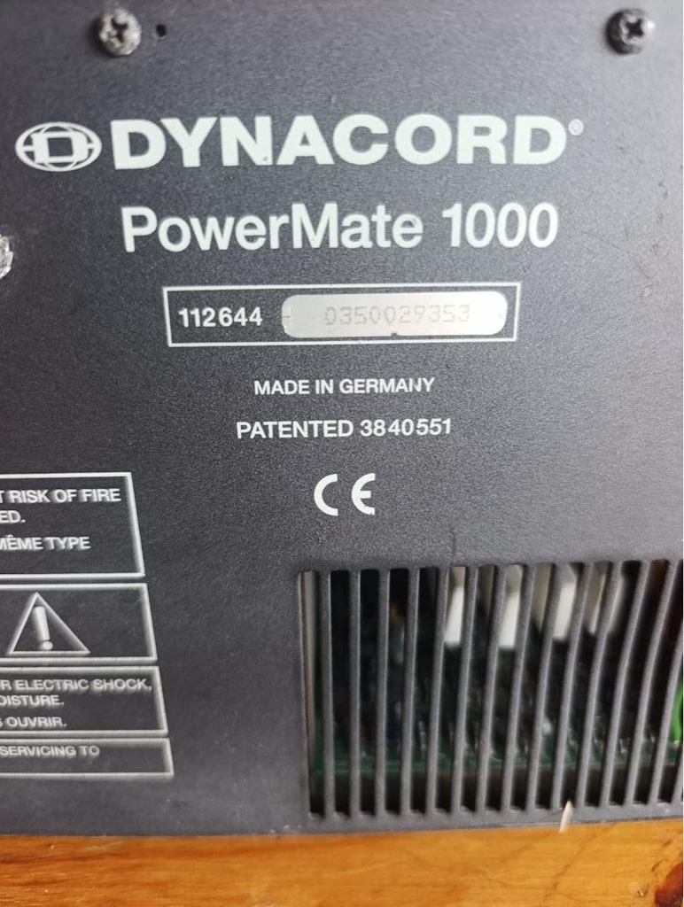 Dynacord power mate 1000 - 8