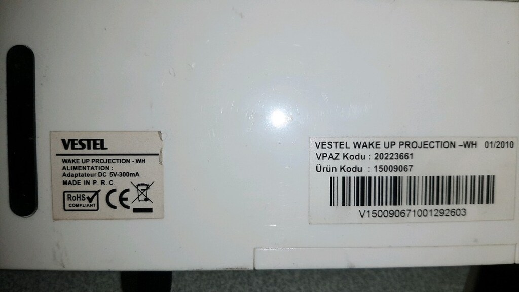 Vestel projeksiyon saat pilli ve elektrikli - 3