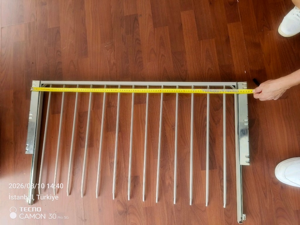 dolap içi sürgülü askılık' ikea' - 3