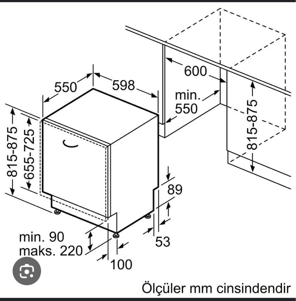 ACILLL Etkiletli paketli Siemens Tam Ankastre Bulasik Makinesi - 3