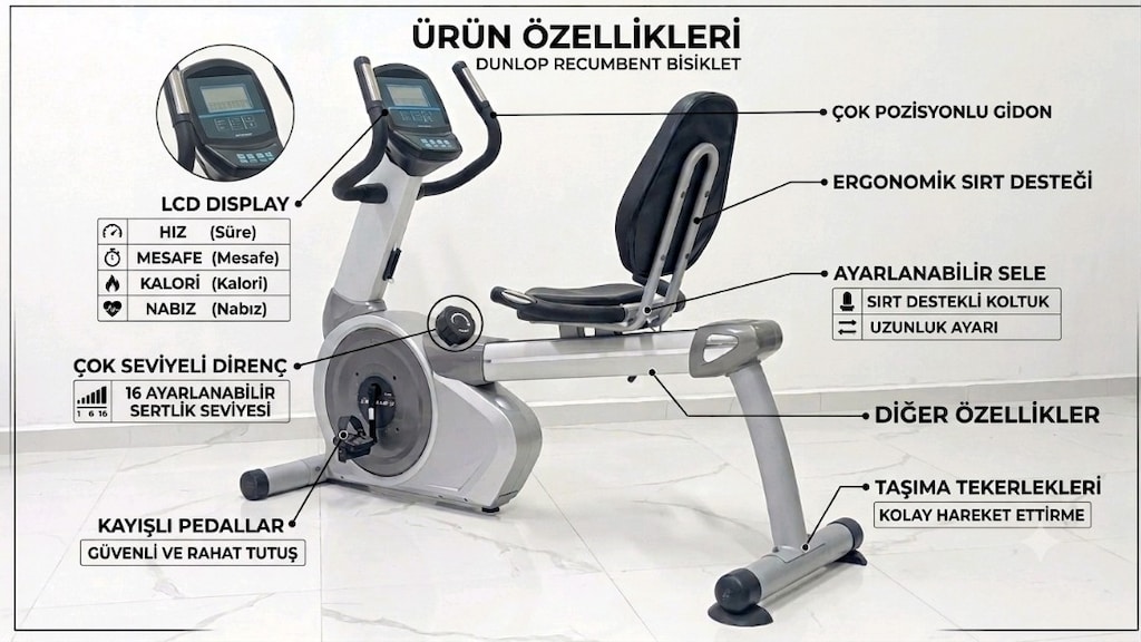 Dunlop Yatay Kondisyon Bisikleti – Konforlu ADRESE TESLİM - 8