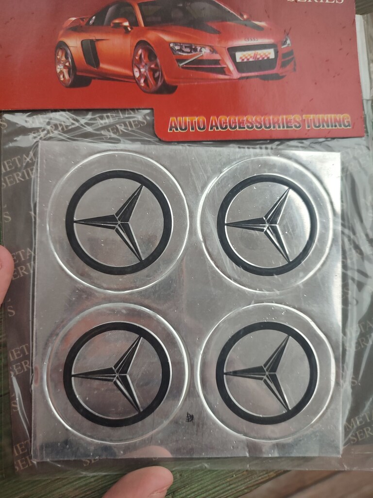 MERCEDES JANT GÖBEĞİ STİCKERI ALÜMİNYUM - 2
