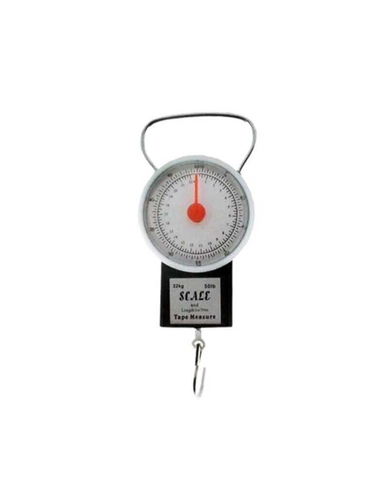 22 KG/50LB Kancalı Tartı Aleti 1 Metre Mezuralı Askılı Terazi - 5