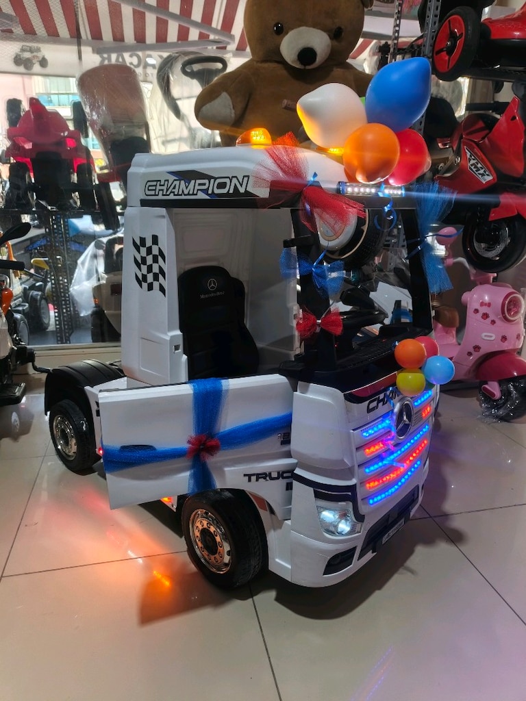(AnkaCar çocuk oto galeri)MERCEDES 3 İLERİ 2 MOTOR AKÜLÜ ARABA TIR - 4