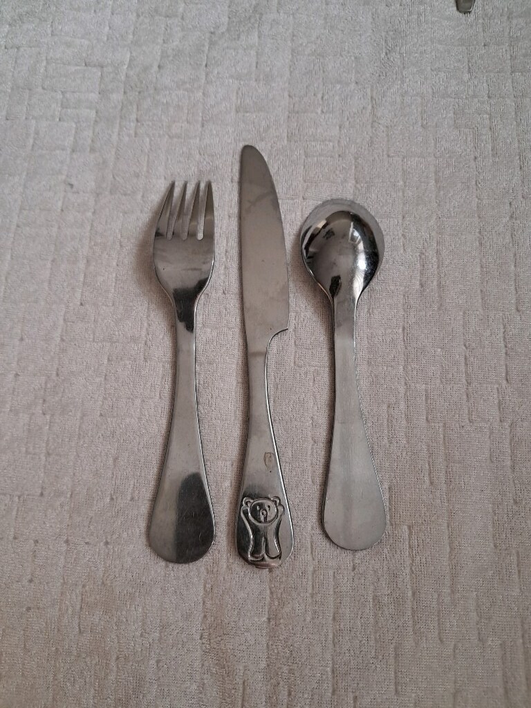 Ayıcık Desenli Çatal Bıçak Kaşık Seti - 2