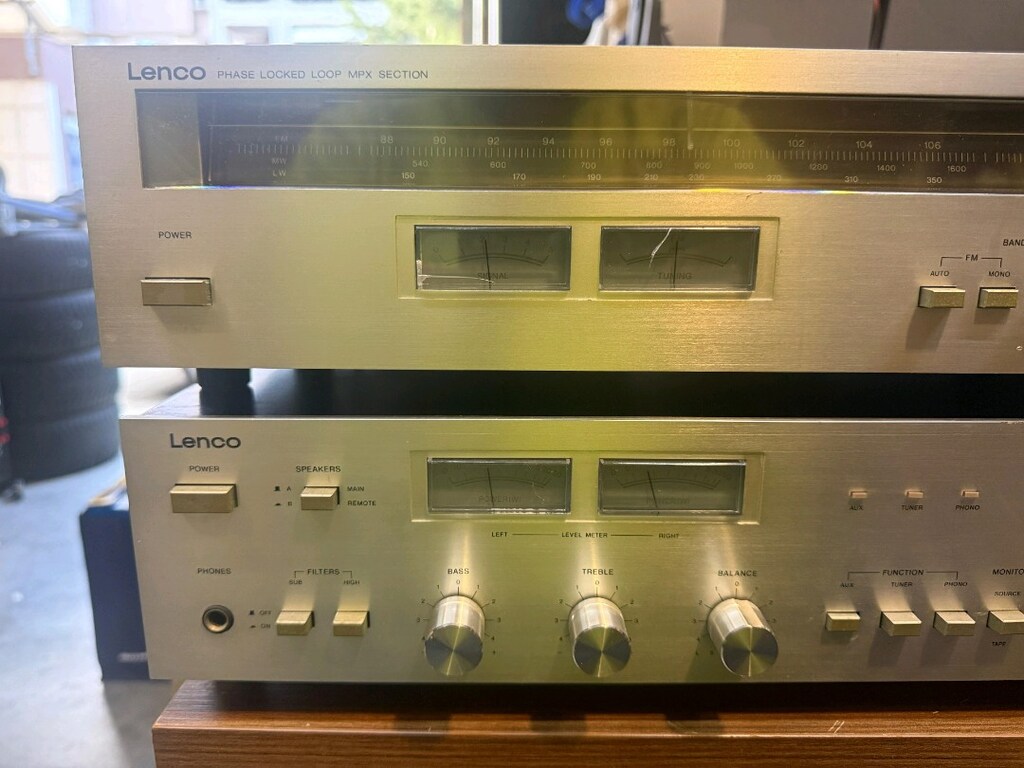 Lenco MAP 3400 25+25 Watt Stereo Amplifikatör ve Lenco MTN4300 Radyo - 5