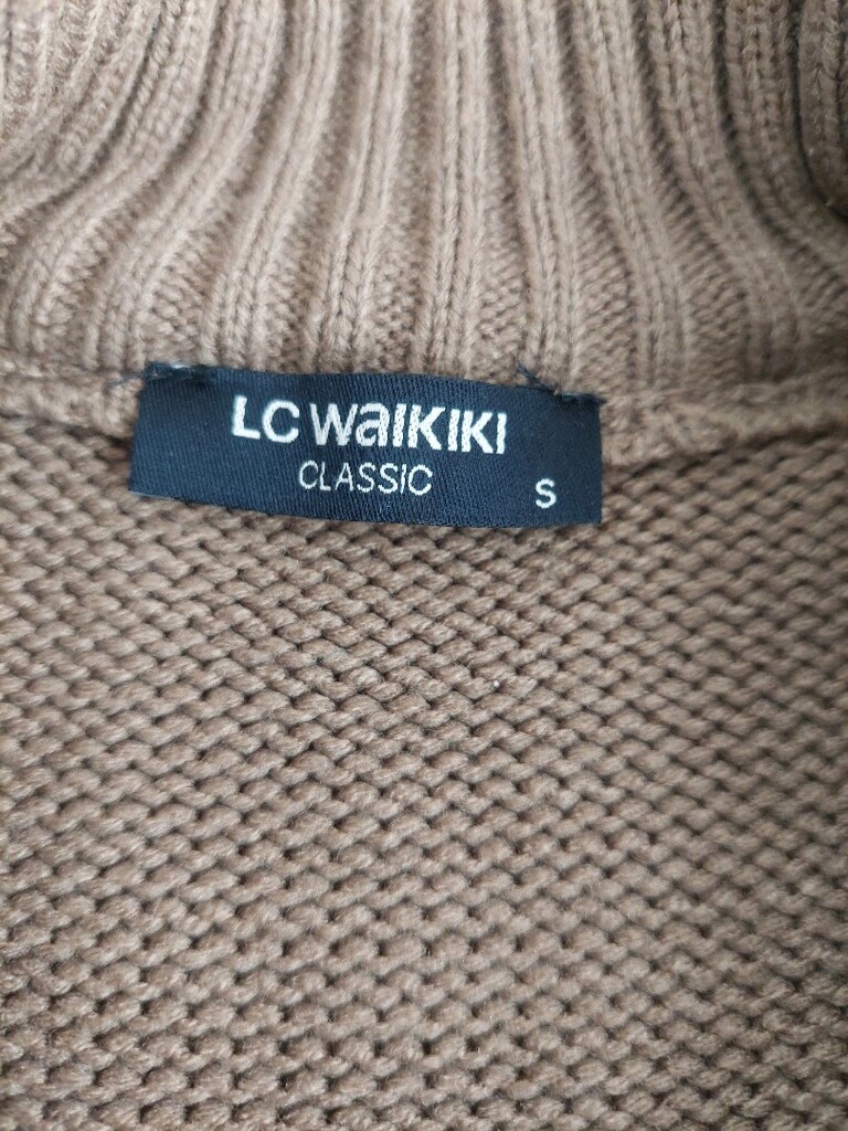 LCW Düğmeli Yüksek Yakalı Kahverengi Erkek Kazak - 9
