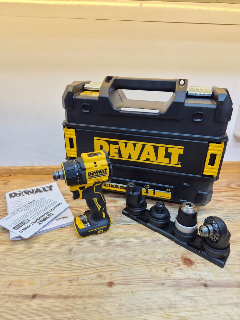 Dewalt DCD803NT 18V Kömürsüz Çok Başlıklı Matkap - 2