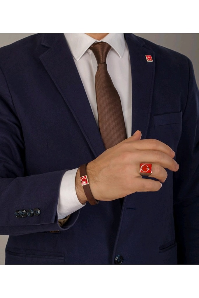 Teşkilat Yüzüğü 925 Ayar Gümüş - 3
