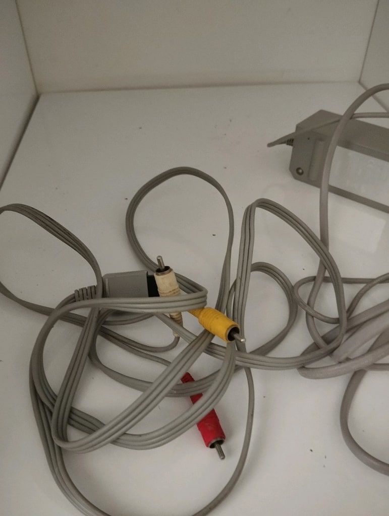 nintendo wii orijinal adaptör ve görüntü kablosu - 2