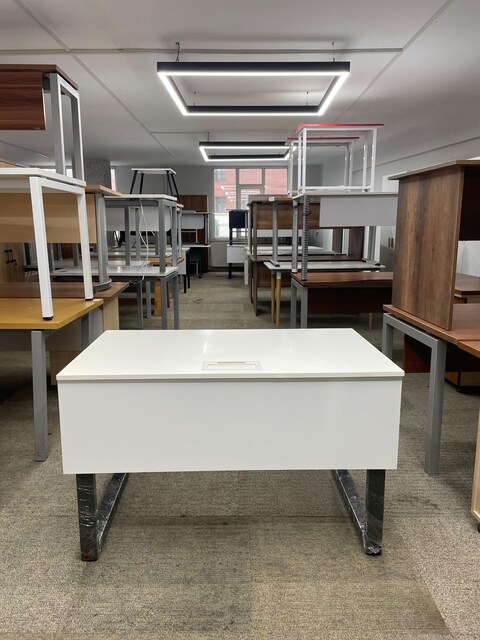 KLAS OFİS ÜSKÜDAR 70x120 BEYAZ ÇALIŞMA MASASI