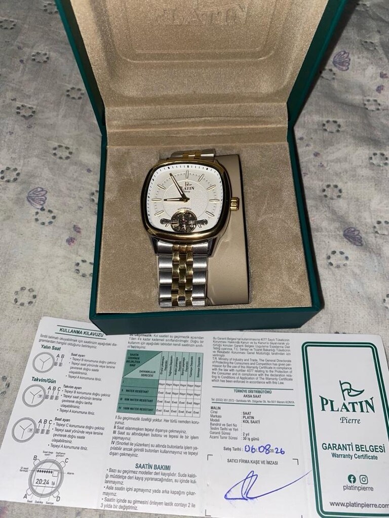 Platin pierre Mekanizmalı sıfır saat - 3
